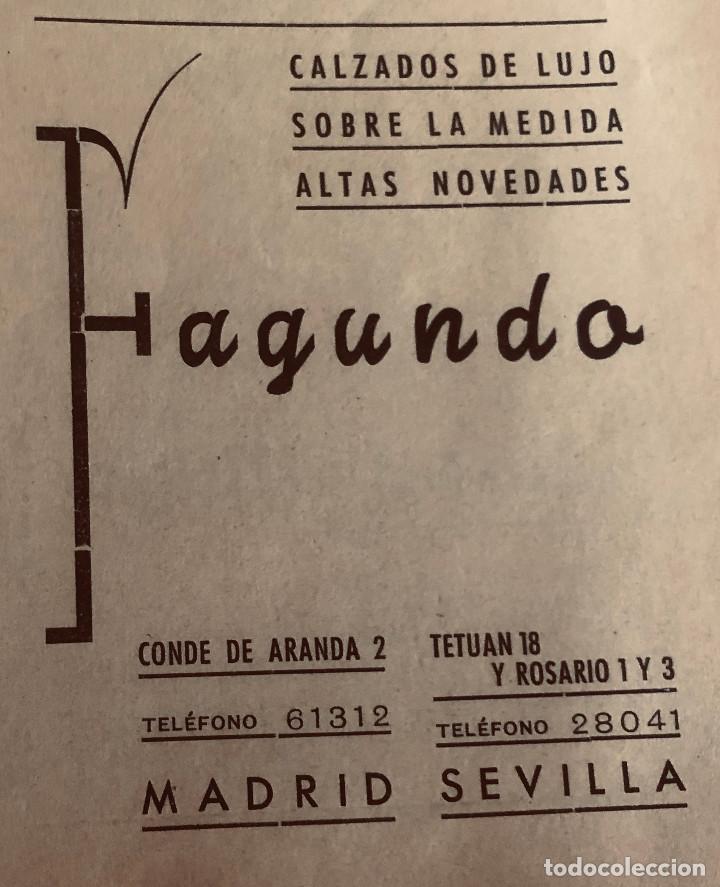 Otros art&iacute;culos de coleccionismo en papel: Publicidad original a&ntilde;o 1943. Calzados a medida 'Fagundo', Sevilla y Madrid. 8 x 10 cm. Buen estado.