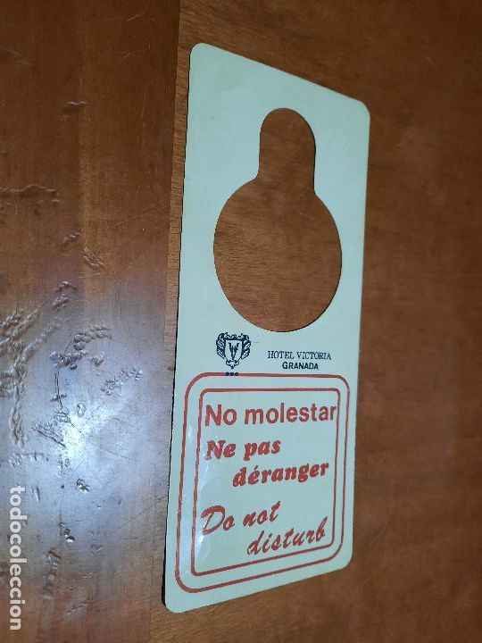 Sammelleidenschaft Andere Papierartikel: CARTEL NO MOLESTAR EN HABITACI&Oacute;N HOTEL. BUEN ESTADO. DIFICIL