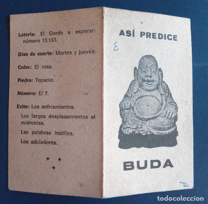Otros art&iacute;culos de coleccionismo en papel: PEQUE&Ntilde;A TARJETA AS&Iacute; PREDICE BUDA