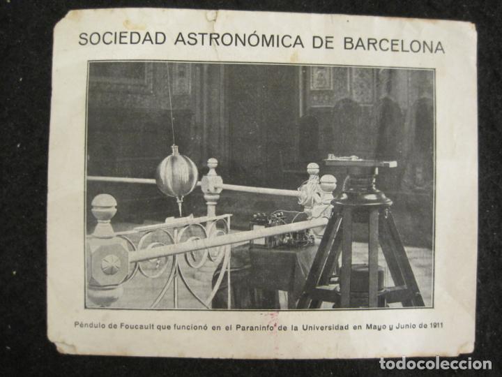 Outros artigos de papel: SOCIEDAD ASTRONOMICA DE BARCELONA-PUBLICIDAD ANTIGUA-VER FOTOS-(K-5405)