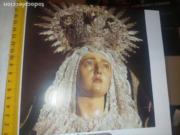 Altri oggetti di carta: DE UN RECORTE ENCICLOPEDICO SEMANA SANTA SEVILLA - VIRGEN QUINTA ANGUSTIA