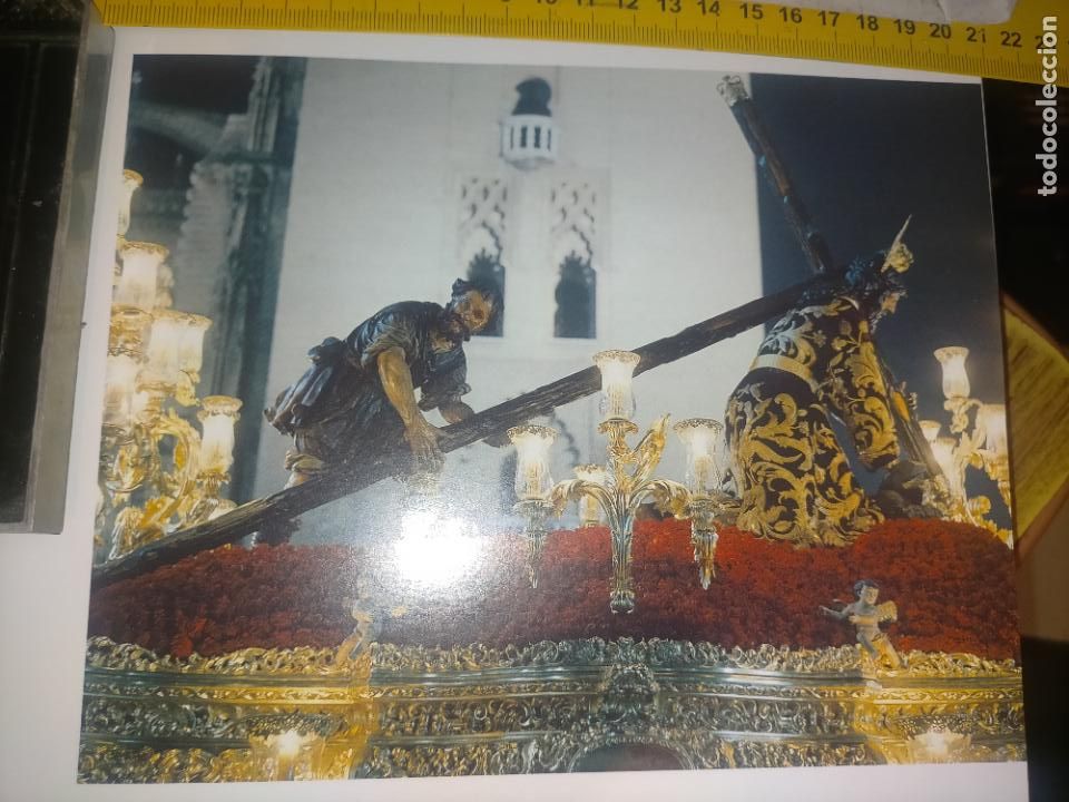 Altri oggetti di carta: DE UN RECORTE ENCICLOPEDICO SEMANA SANTA SEVILLA - CRISTO DE LAS TRES CAIDAS