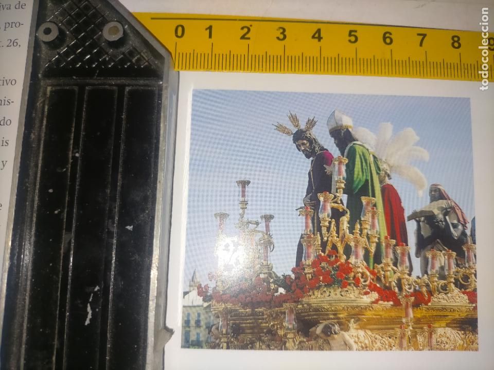 Altri oggetti di carta: DE UN RECORTE ENCICLOPEDICO SEMANA SANTA SEVILLA - CRISTO JESUS ANTE CAIFAS