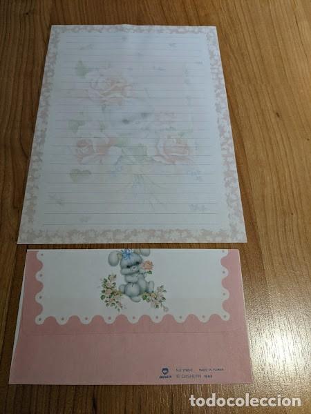 Paper Collecting Others: ANTIGUA CARTA + SOBRE OLOR &laquo;OSITO Y ROSAS&raquo; A&Ntilde;OS 90