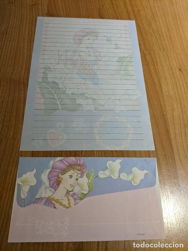 Paper Collecting Others: ANTIGUA CARTA + SOBRE OLOR &laquo;MUJER Y LIRIOS&raquo; A&Ntilde;OS 90