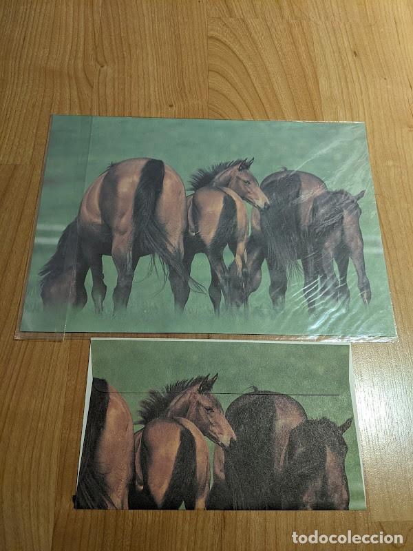 Paper Collecting Others: ANTIGUO BLISTER 5 CARTAS OLOR + 1 SOBRE &laquo;CABALLOS&raquo; A&Ntilde;OS 90