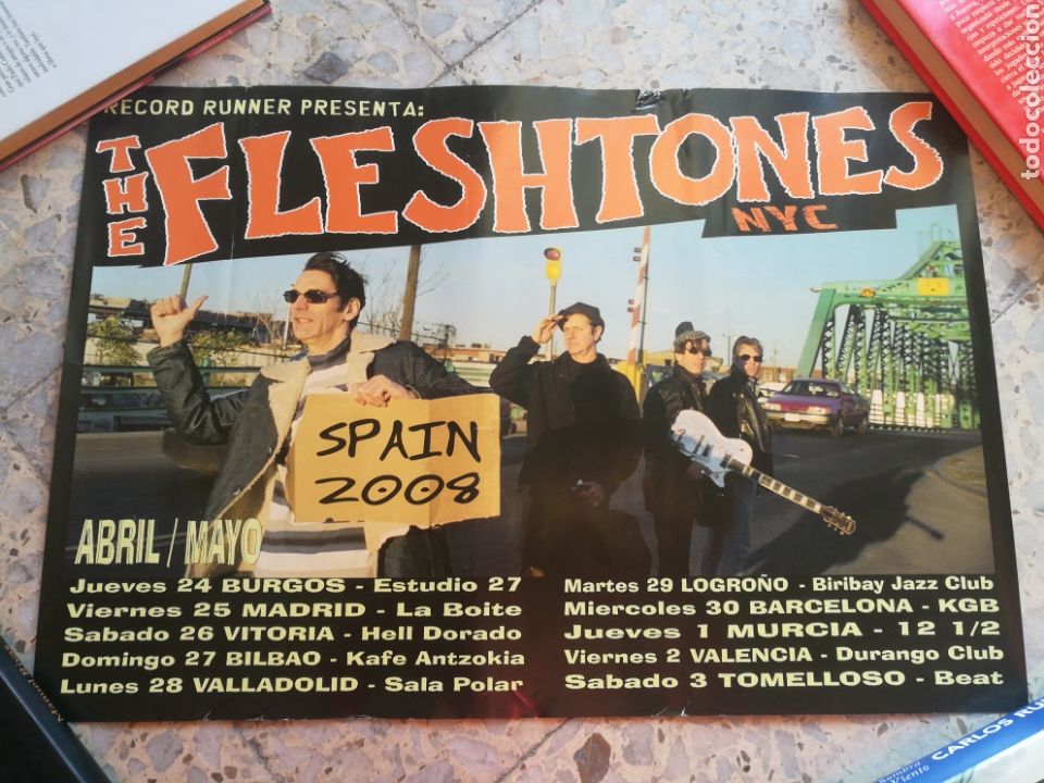 Outros artigos de papel: Poster The Fleshtones Spain 2008