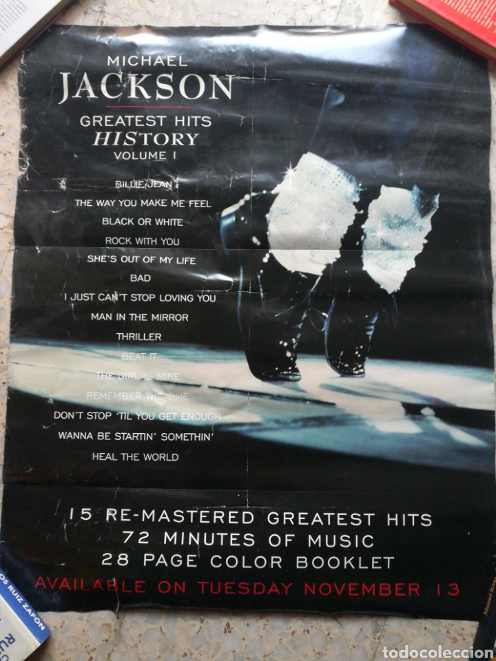 Outros artigos de papel: Poster Michael Jackson Greatest Hits History 75x61
