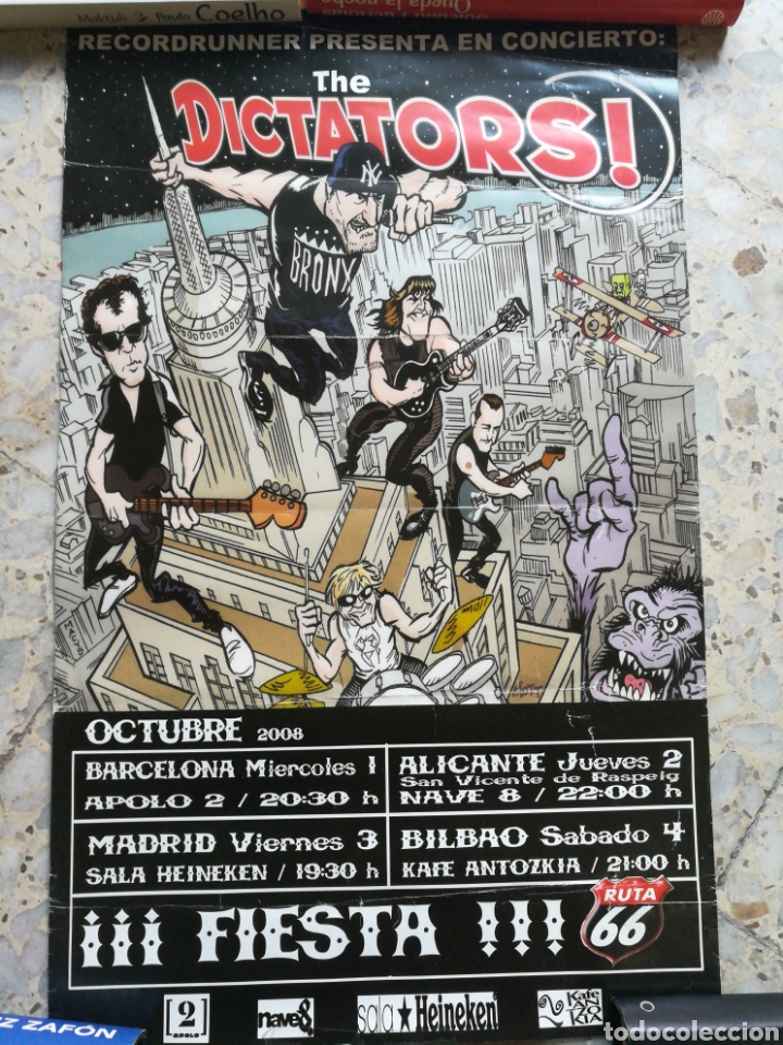Outros artigos de papel: Poster The Dictators Gira Espa&ntilde;a 2008