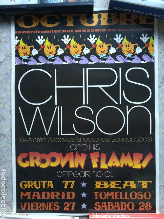Outros artigos de papel: Poster Chris Wilson Groovin Flames Madrid Tomelloso