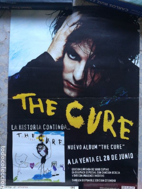 Outros artigos de papel: Poster The Cure. Medidas 42x30.