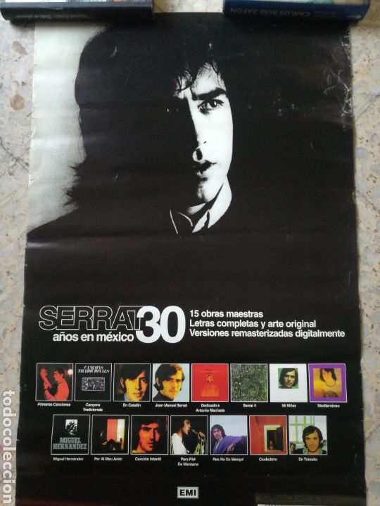 Outros artigos de papel: Poster Serrat 30 a&ntilde;os en M&eacute;xico