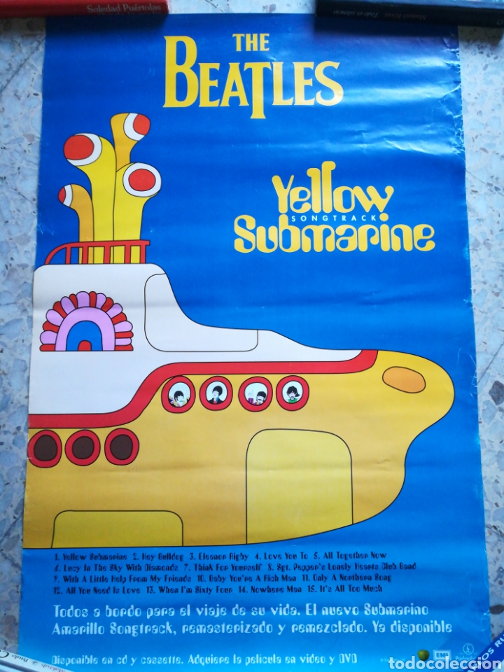 Outros artigos de papel: Poster The Beatles Yellow Submarine. Espa&ntilde;ol