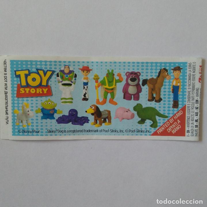 Otros art&iacute;culos de coleccionismo en papel: bpz de huEvo sorpresa zaini papel checklist disney toy story