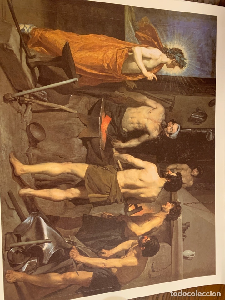 Otros art&iacute;culos de coleccionismo en papel: La fragua de Vulcano. Vel&aacute;zquez. L&aacute;mina de 43x34 cm