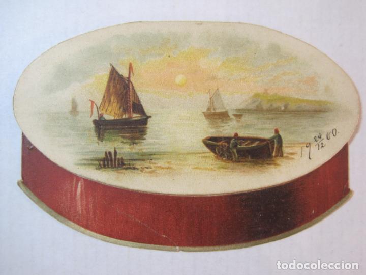Altri oggetti di carta: FELICITACION ANTIGUA TROQUELADA-VER FOTOS-(K-5496-1)