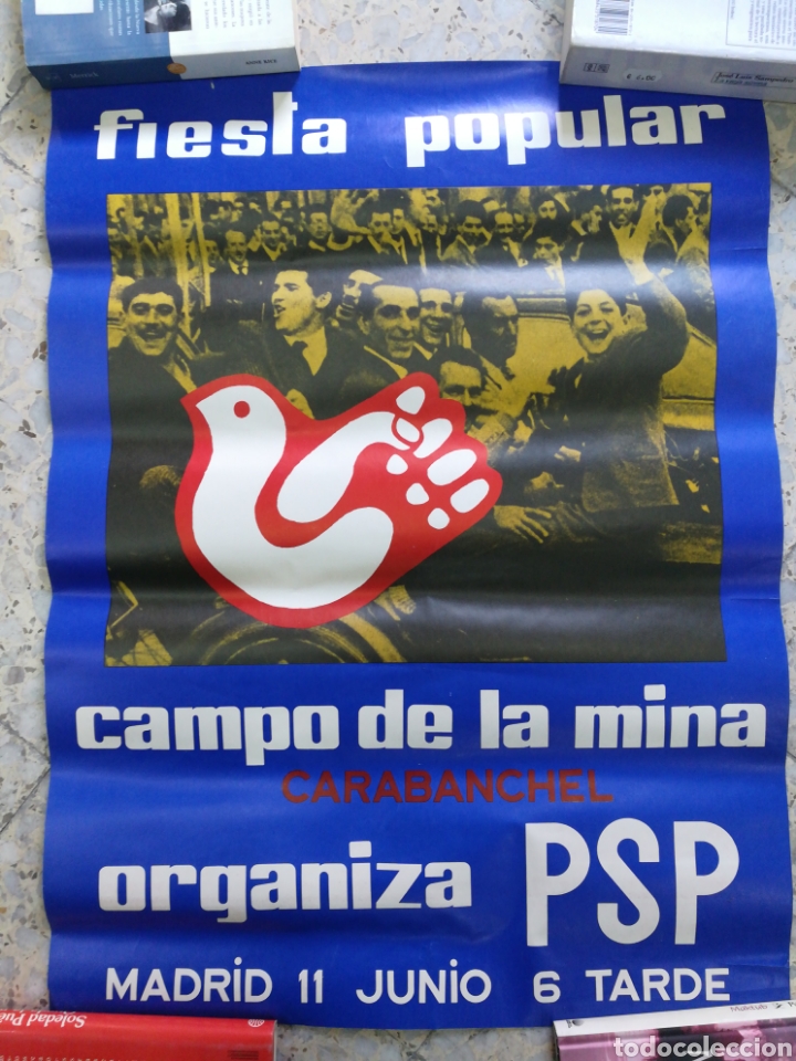 Outros artigos de papel: Poster Partido Socialista Popular PSP. Medidas 64x48