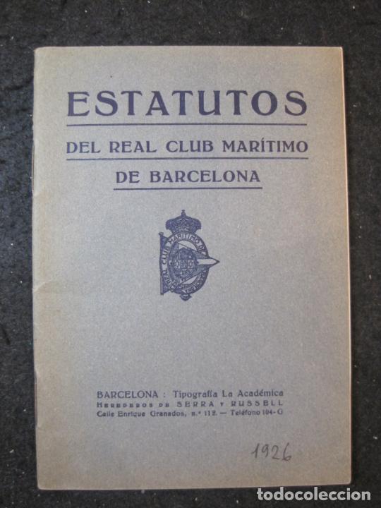 Paper Collecting Others: ESTATUTOS REAL CLUB MARITIMO DE BARCELONA - A&Ntilde;O 1926- VER FOTOS-(K-5509)