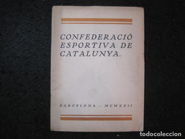 Outros artigos de papel: ESTATUTS DE LA CONFEDERACIO ESPORTIVA DE CATALUNYA- A&Ntilde;O 1917-VER FOTOS-(K-5512)