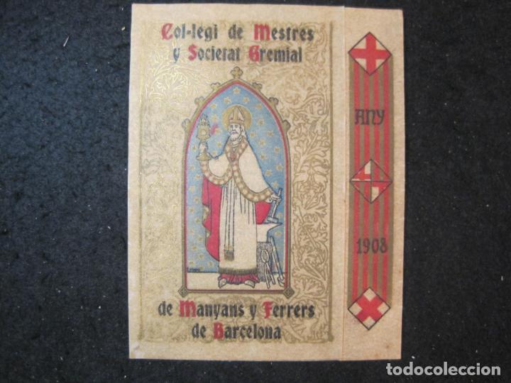 Paper Collecting Others: COL&middot;LEGI MESTRES I SOCIETAT GREMIAL MANYANS I FERRERS-ANY 1908-INVITACIO ANTIGA-VER FOTOS(K-5518)