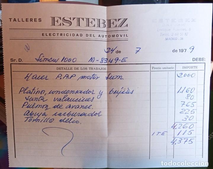Paper Collecting Others: Factura Talleres Estebez