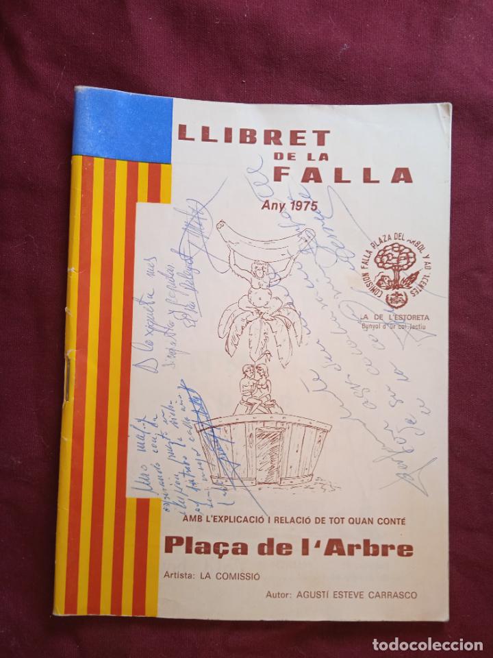 Otros art&iacute;culos de coleccionismo en papel: Fallas de Valencia. Llibret de la falla Placa l Arbre 1975