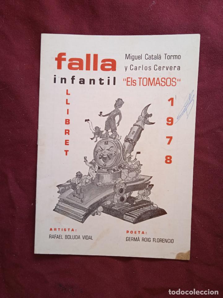 Otros Art&iacute;culos de Coleccionismo en Papel: Fallas de Valencia. Llibret de la falla infantil Tomasos 1978