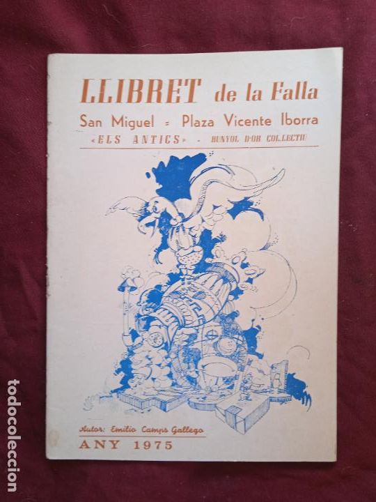 Otros Art&iacute;culos de Coleccionismo en Papel: Fallas de Valencia. Llibret de la falla San Miguel Vicente Iborra 1975