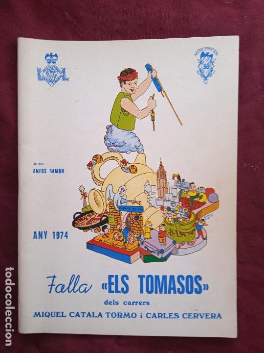 Otros art&iacute;culos de coleccionismo en papel: Fallas de Valencia. Llibret de la falla Tomasos 1974