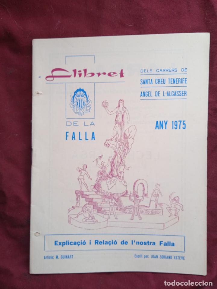 Otros Art&iacute;culos de Coleccionismo en Papel: Fallas de Valencia. Llibret de la falla Tenerife Angel de L Alcasser 1975