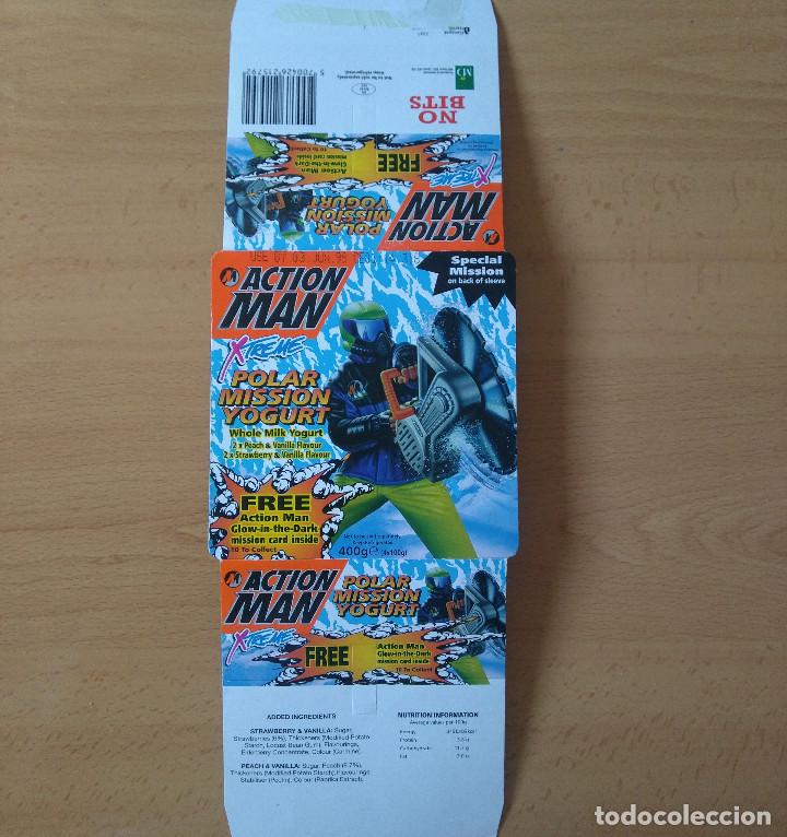 Otros art&iacute;culos de coleccionismo en papel: action man xtreme POLAR yogurt mission cards glow in the dark 90's carton promocional hasbro