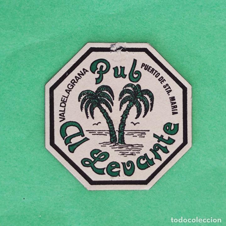 Collectionnisme Papier divers: POSAVASOS -CADIZ VALDELAGRANA PUERTO DE SANTA MARIA - PUB AL LEVANTE - PALMERA ARBOL