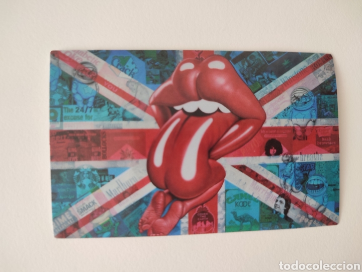 Otros Art&iacute;culos de Coleccionismo en Papel: Pegatina Sticker lengua tongue de grupo ROLLING STONES rock Mick Jagger