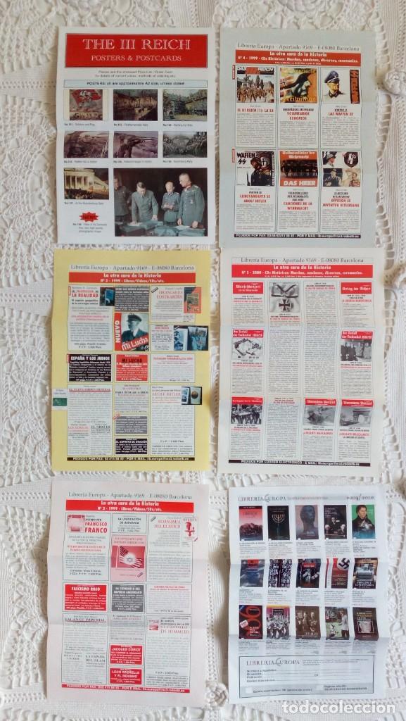 Otros art&iacute;culos de coleccionismo en papel: Lote 17 Cat&aacute;logo Hoja Folleto Propaganda Librer&iacute;a Europa Nacionalsocialismo Tercer Reich Nazi Hitler
