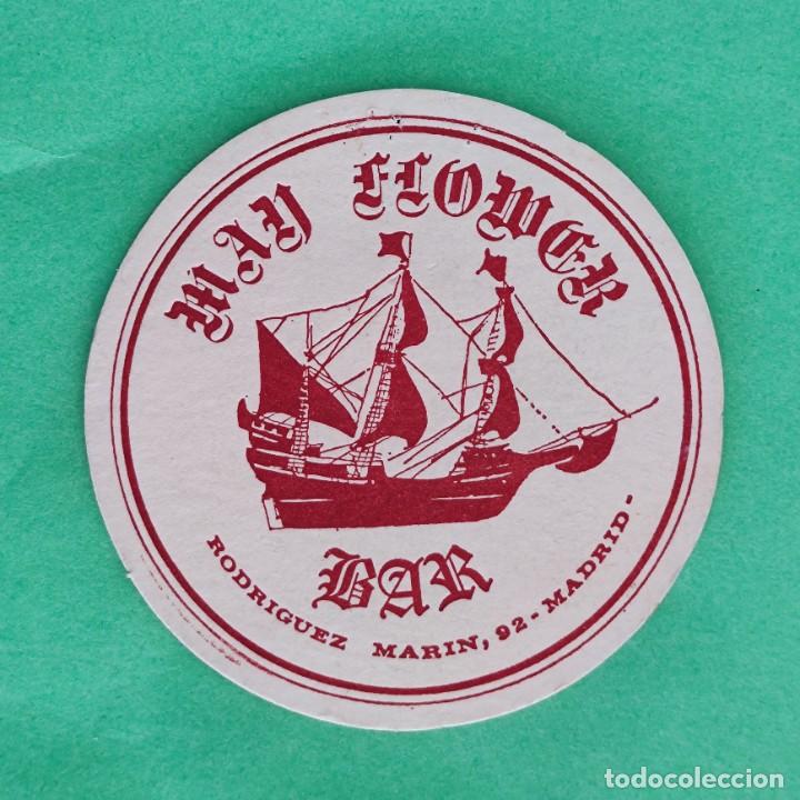 Outros artigos de papel: POSAVASOS - MADRID - MAY FLOWER BAR - BARCO VELERO