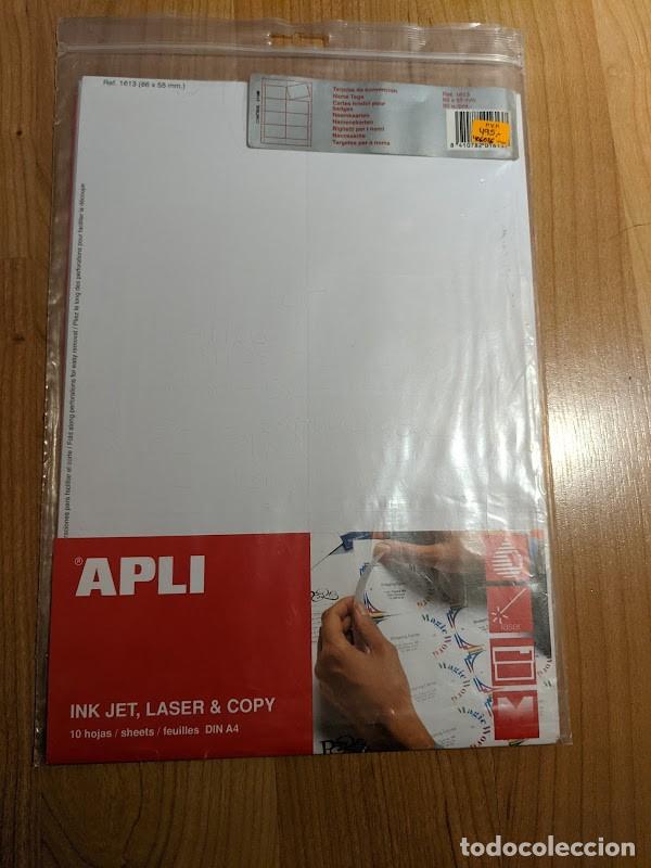Otros Art&iacute;culos de Coleccionismo en Papel: HOJAS A4 APLI TARJETAS CONVENCION 86 X 55 MM (13 HOJAS)