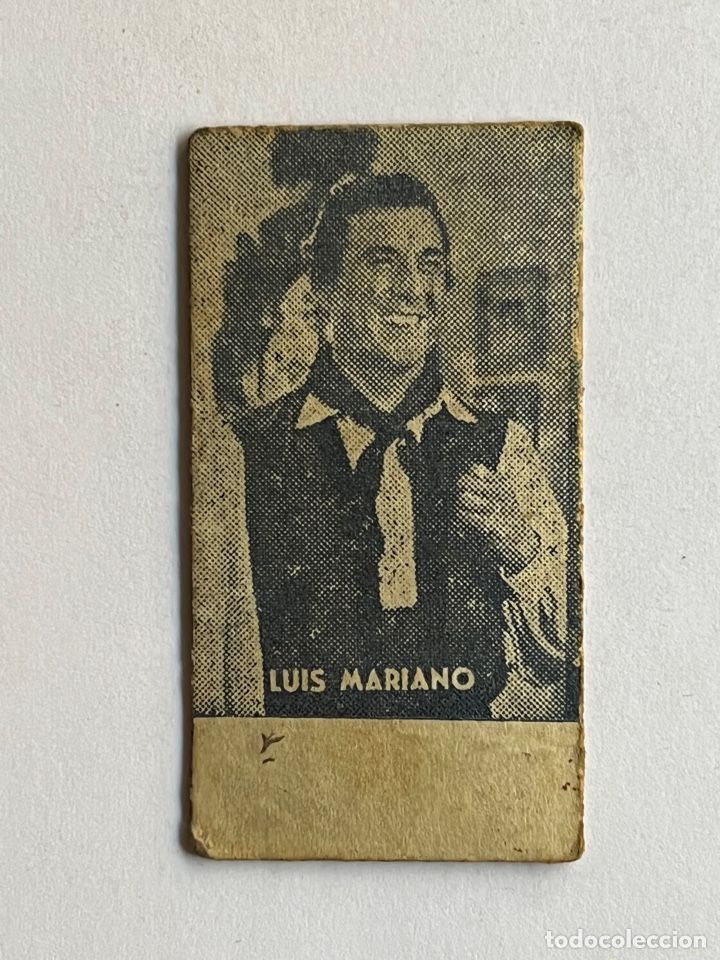 Otros Art&iacute;culos de Coleccionismo en Papel: TICKET VALENCIA Almacenes Romero Peris. Averig&uuml;e su peso, anverso Luis Mariano, actor (h.1950?)