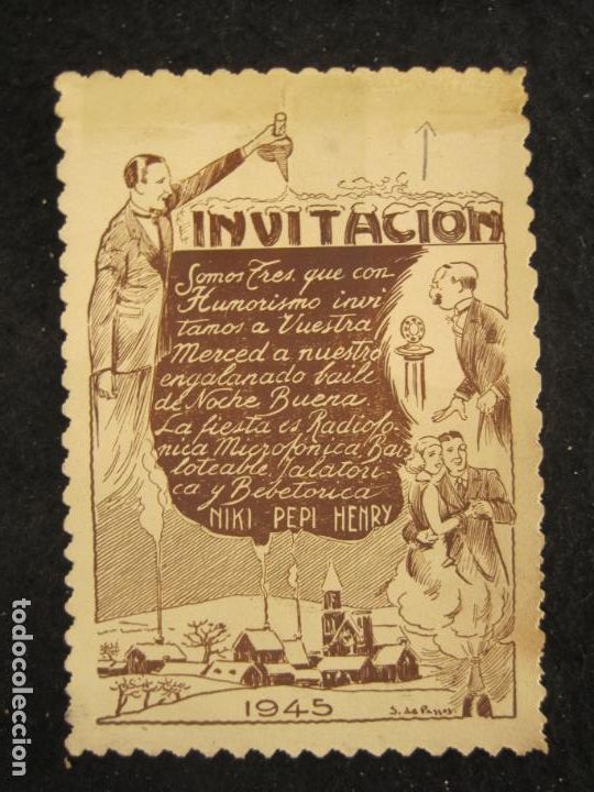 Outros artigos de papel: NIKI PEPI HENRY-INVITACION PROGRAMA A&Ntilde;O 1945-VER FOTOS-(89.438)