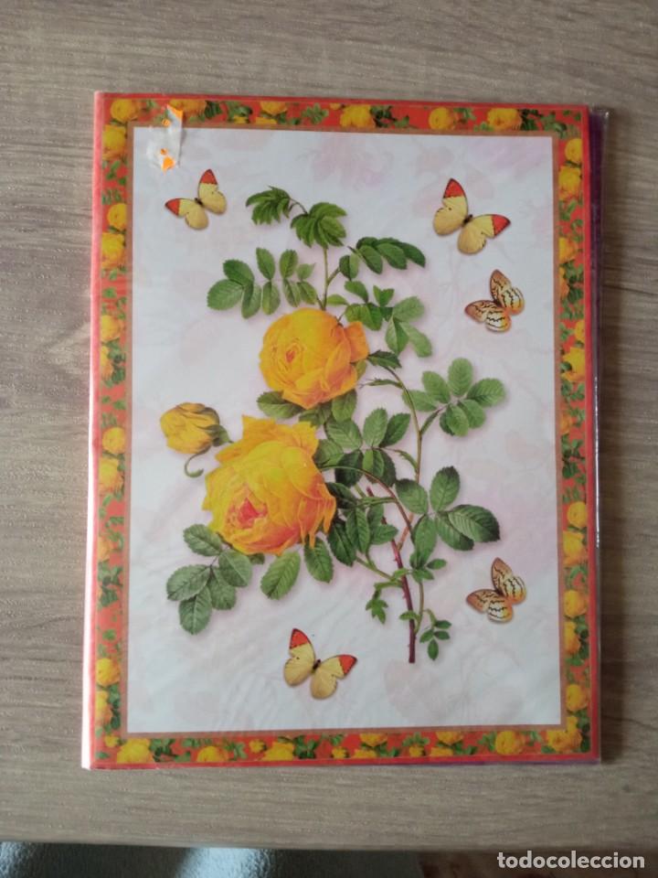 Otros Art&iacute;culos de Coleccionismo en Papel: sobres para invitaciones a fiestas con rosas y mariposas