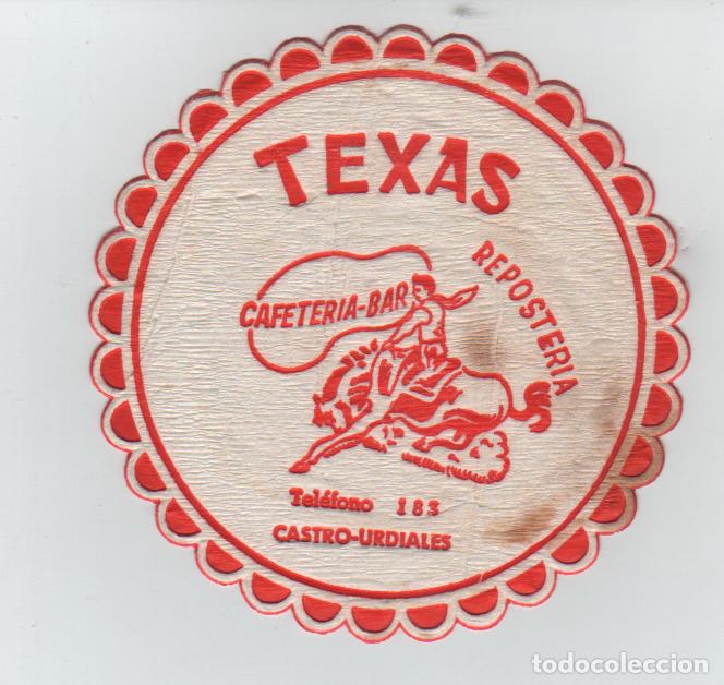 Otros art&iacute;culos de coleccionismo en papel: POSAVASOS CAFETERIA TEXAS- CASTRO URDIALES-CANTABRIA