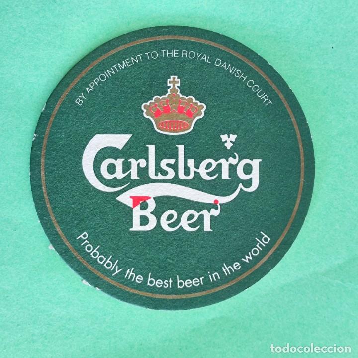 Sammelleidenschaft Andere Papierartikel: POSAVASOS CERVEZA - CARLSBERG -DOBLE CARA-