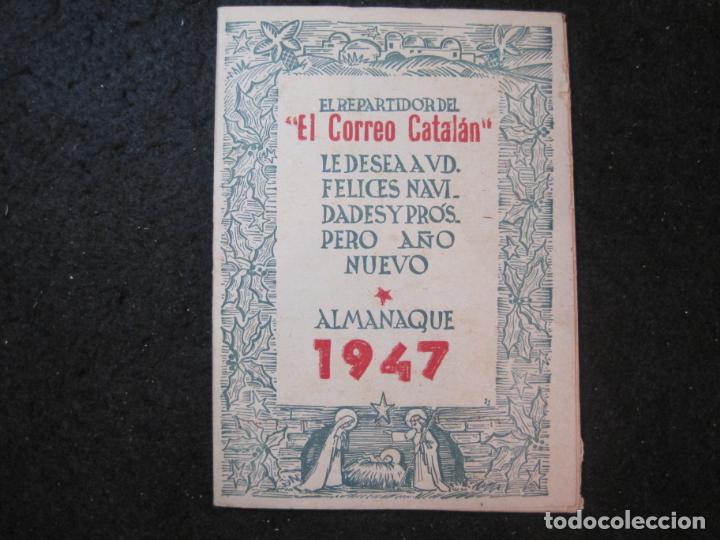 Outros artigos de papel: EL REPARTIDOR DE EL CORREO CATALAN-FELICITACION ANTIGUA-ALMANAQUE A&Ntilde;O 1947-VER FOTOS-(K-5703)