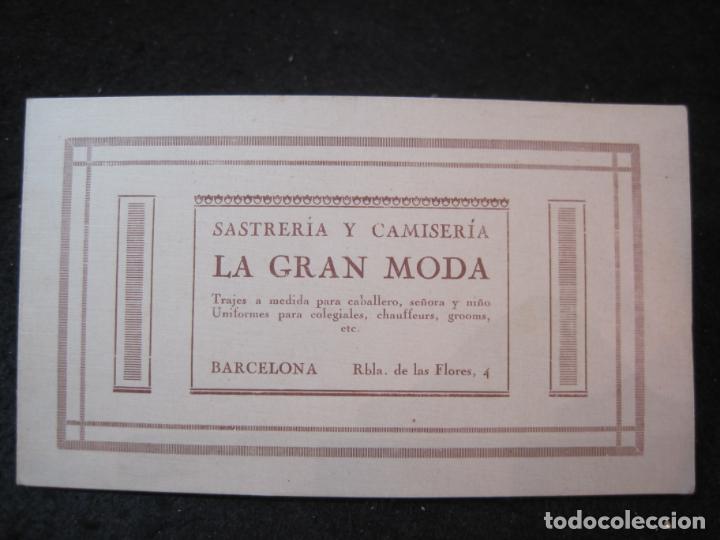 Outros artigos de papel: BARCELONA-SASTRERIA Y CAMISERIA LA GRAN MODA-FELICITACION ANTIGUA NAVIDAD-VER FOTOS-(K-5722)