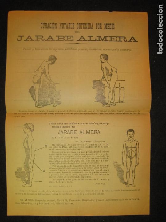 Outros artigos de papel: JARABE ALMERA-PUBLICIDAD ANTIGUA-VER FOTOS-(K-5746)