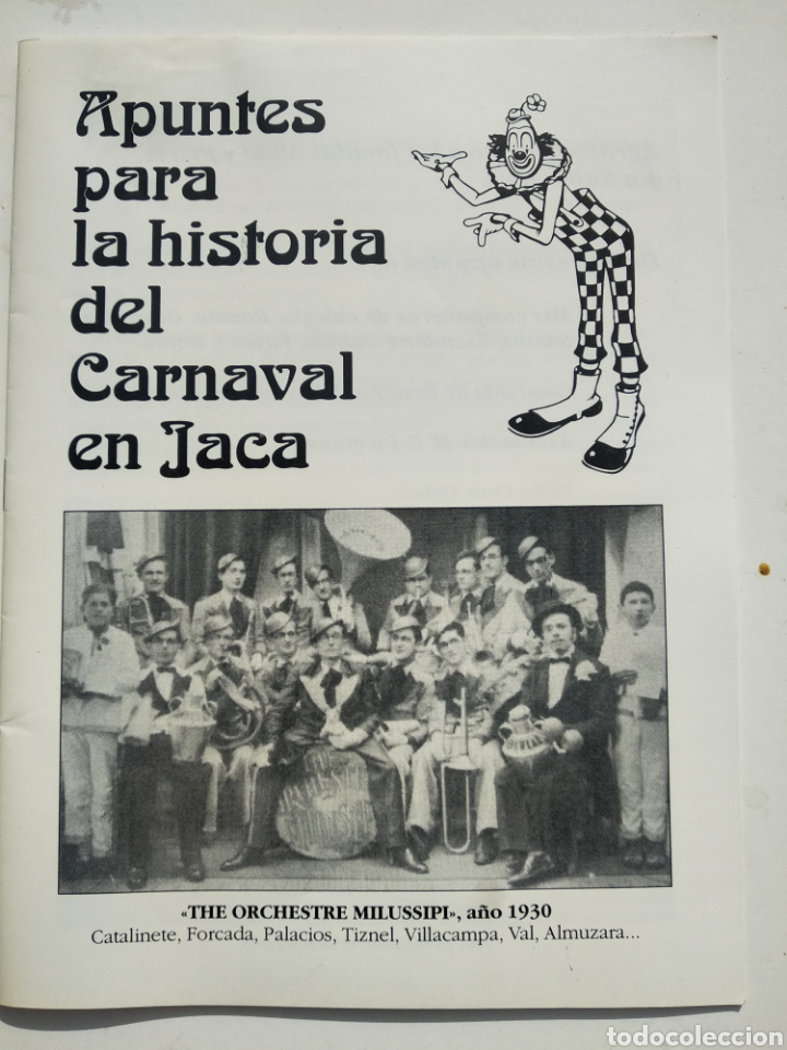 Otros art&iacute;culos de coleccionismo en papel: APUNTES PARA LA HISTORIA DEL CARNAVAL DE JACA PEDRO JUANIN
