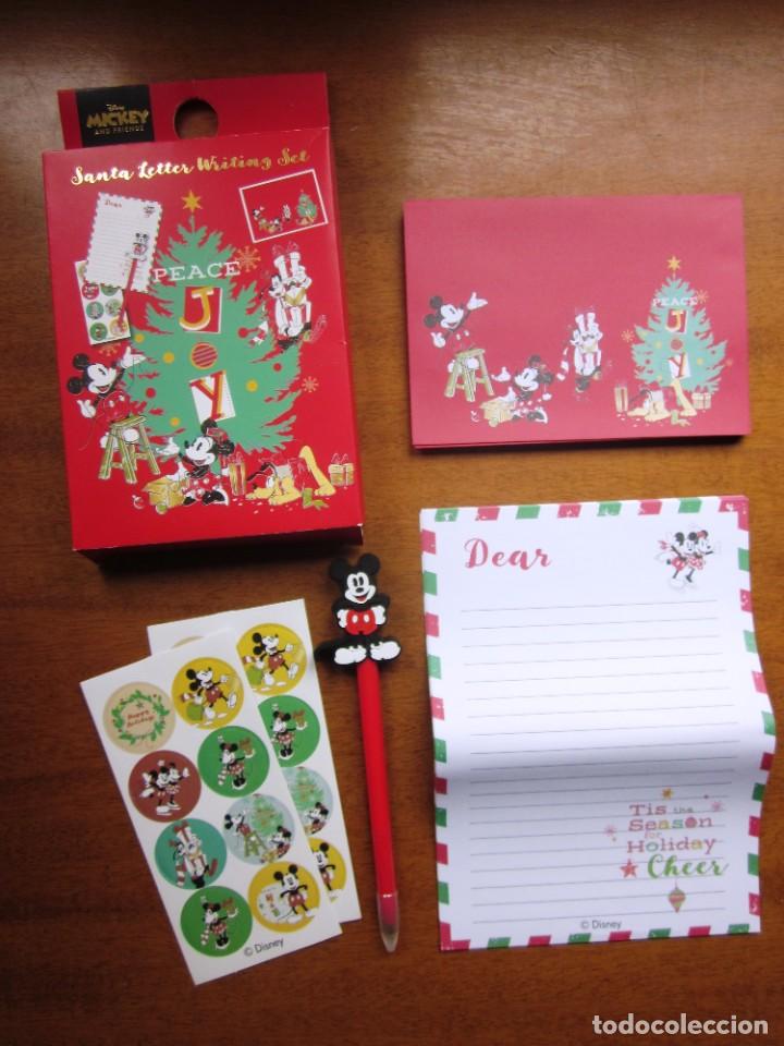 Otros Art&iacute;culos de Coleccionismo en Papel: Set hojas cartas y sobres Mickey Disney Navidad. Nuevo