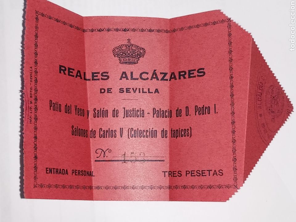 Sammelleidenschaft Andere Papierartikel: ANTIGUA ENTRADA REALES ALCAZARES DE SEVILLA PATIO DEL YESO Y SALON DE JUSTICIA-PALACIO DE D.PEDRO.
