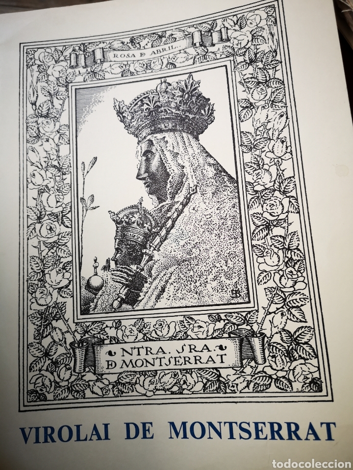 Otros Art&iacute;culos de Coleccionismo en Papel: Goig Ntra. Sra. de Montserrat (Virolai) con dibujo de Pere Borr&agrave;s Estruch