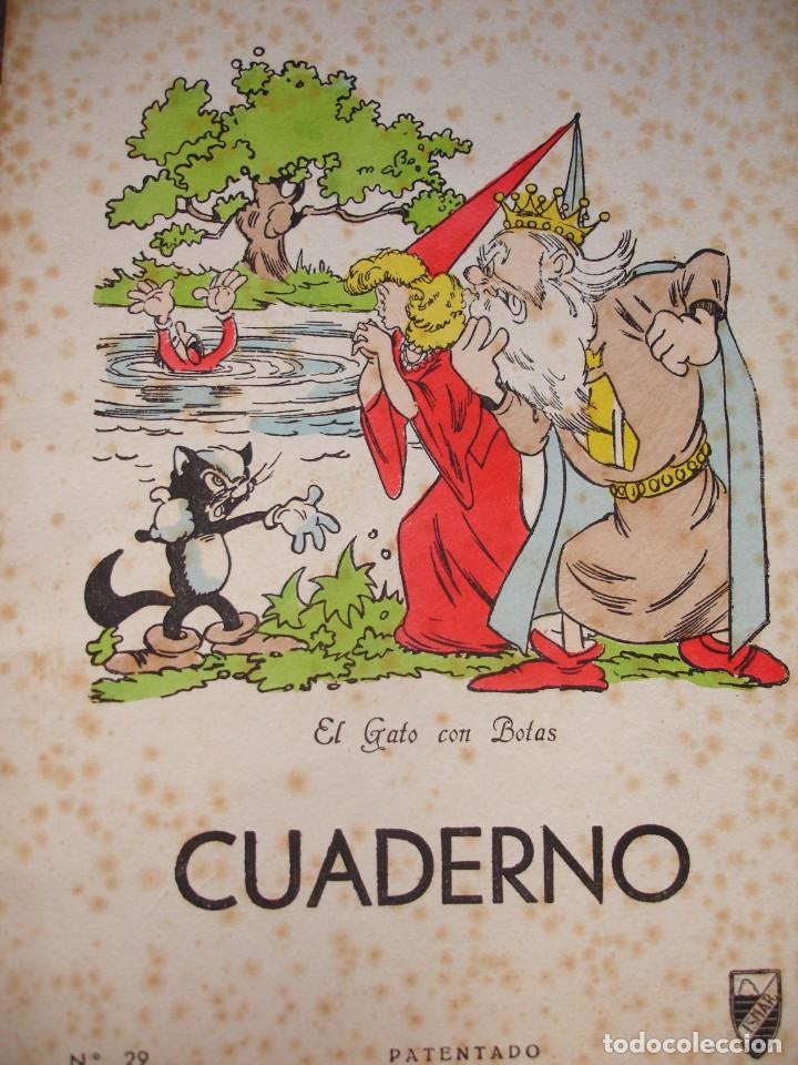 Otros Art&iacute;culos de Coleccionismo en Papel: EL GATO CON BOTAS CUADERNO ESCOLAR A ESTRENAR ISMAR