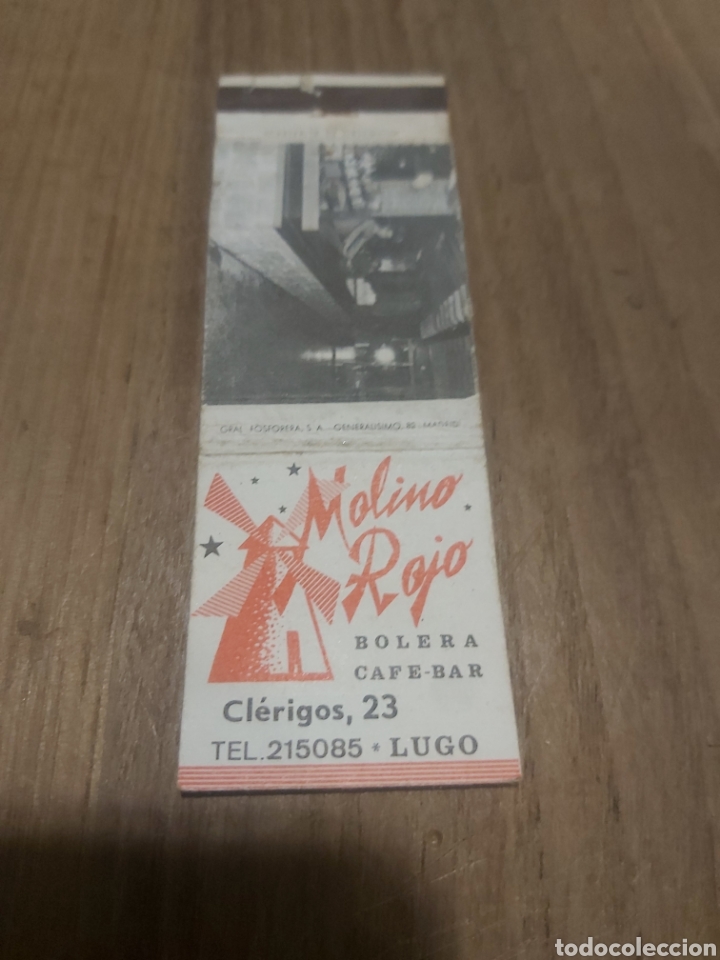 Sammelleidenschaft Andere Papierartikel: LUGO MOLINO ROJO BOLERA CAFE BAR CL&Eacute;RIGOS 23 CAJA CERILLAS VINTAGE PUBLICIDAD F&Oacute;SFOROS